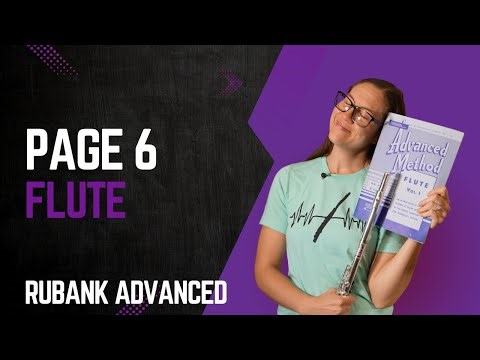 Page 6 Tutorial from the Rubank Advanced Vol. 1 for Flute