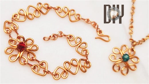 Heart chain | 4-leaf clover | pendant | bracelet @LanAnhHandmade 912