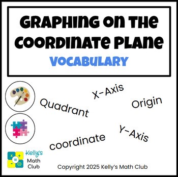 Graphing on the Coordinate Plane Vocabulary Lesson - Google Slides & Power Point