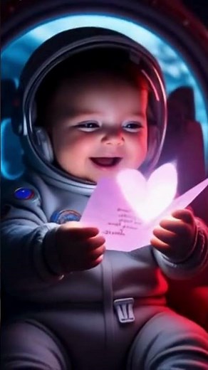 Message from Home! Baby Astronaut Gets a Space Love Letter! 💌👶🚀 #Shorts #SpaceMail #BabyLove