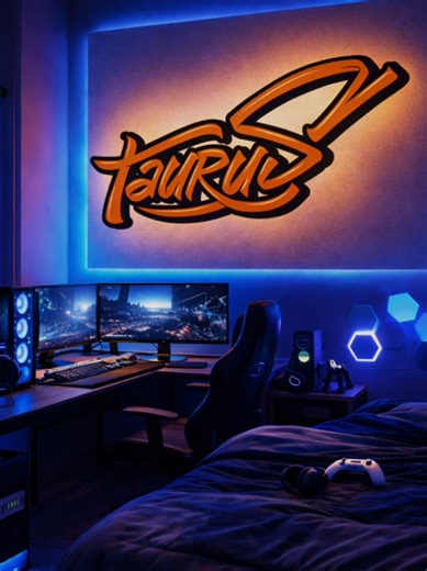 lettering poster TAURUS... mau custom lettering & logo.. langsung DM or WA di Bio... . #designgraphic #letteringlogo #monogram #lettering #handstyle