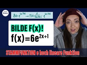 Stammfunktion e hoch lineare Funktion TRICK | SUPER EINFACH!