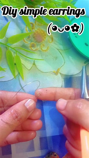 Simple & chic|🌈👀 |Make trendy earrings with me | #diy #viral #shorts