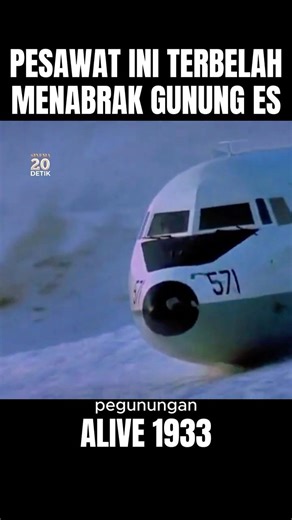 Peswat Ini Terjatuh Menabrak Gunung Es ✈️😱 #alurceritafilm #shorts