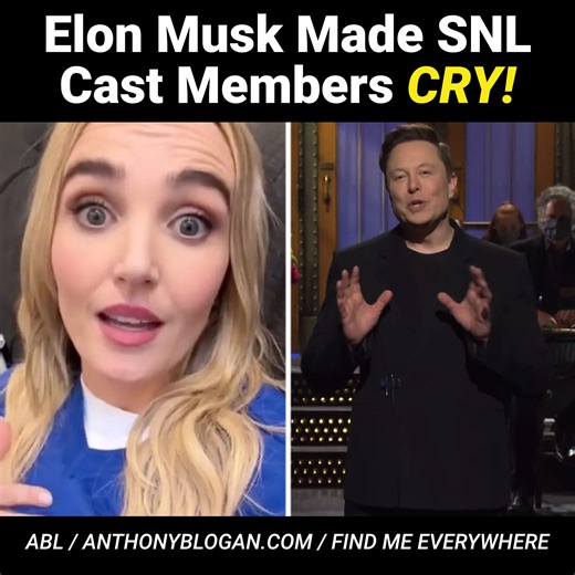 234K views · 5.3K reactions | SNL star Chloe Fineman says Elon Musk made her and other cast members burst into tears before he hosted the show in 2021. The way SNL works is that they rehearse sketches for a week leading up to the Saturday Night Live show in New York City. . . . #chloefineman #elonmusk #snl #saturdaynightlive #cry #tears #liberal #news | Anthony Brian Logan - ABL | Facebook