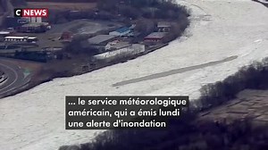 Un fleuve de glace aux Etats-Unis