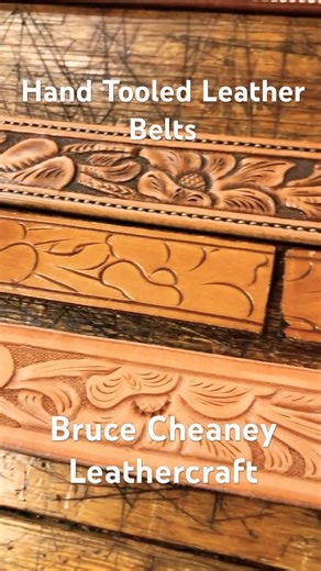 Hand Tooled Leather Belts #leather #craft #belts