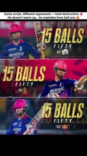 Same script, different opponents — total destruction 💥He doesn’t warm up he explodes from ball one 🔥