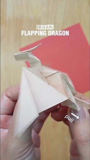 How to make easy origami flapping dragon #origami #diy #easyorigami
