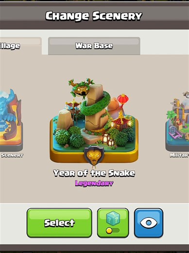 Legendary Scenery Animation in Clash of Clans