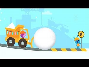 Sago Mini Holiday Trucks and Diggers - Play Fun Winter Building Kids Cartoon Game