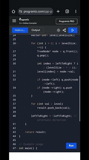 Spiral Order Traversal of Binary Tree in C++ | Zig-Zag Level Order Traversal Explained