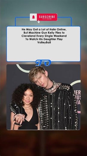 Machine Gun Kelly Flies to Cleveland Every Weekend for His Daughter's Volleyball Games #trendingnow