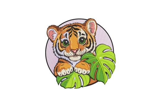 Cute Tiger Embroidery Design, Tiger Machine Embroidery, 4 Sizes, Instant Download - Etsy