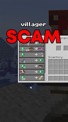 This Minecraft trade is a scam.