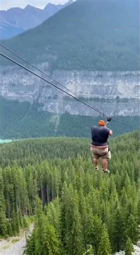 Zipline Ooops 😱⛰ Rope Snaps Twice Mid-Air! #CliffSwing #SkyRush