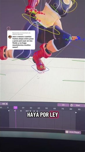 What are keyframes like? #3d #blender #3danimation #animation #streetfighter #gaming #sus