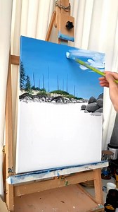 3.2K views · 42 reactions | How to draw a scenery with acrylic #fbpost #aryclicpainting #canvaspaintingideas #bestscenerypainting #landscapepaintingnow #howtodrawpainting #fbreels2025ツ #fbpostseptember2025 #trade | Canvas painting & Visual art | Facebook
