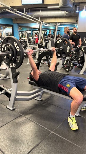 Every man should be able to bench his body weight for a few reps! #weightlifting #strength #training