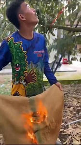 Sacks on fire while catching.😱 | Charity Bisteroso