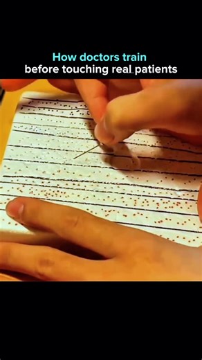 AI. Tech. The next evolution. on Instagram: "Medical students train IV insertion and blood draw techniques using high-density foam simulation blocks. These tools mimic tissue resistance and vein placement, allowing repeated practice in a controlled setting. The goal is precision. Needle angle, hand stability, depth control. All trained before contact with real patients. Why it matters. Simulation-based training reduces errors, improves confidence, and raises the standard of care long before clin