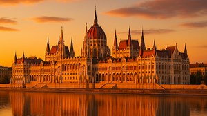 Budapest’s Parliament at Sunset
