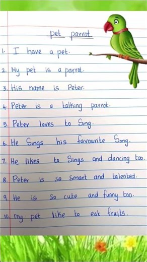 Parrot Essay in English | 10 Lines Essay on Parrot