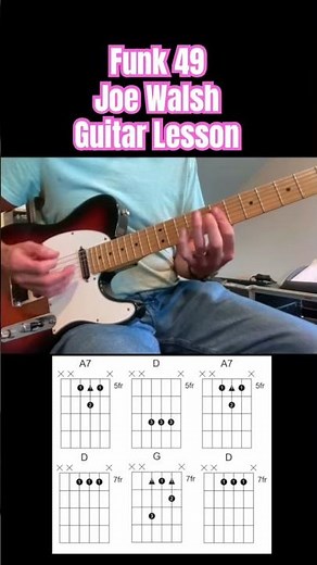 Guitar Lesson - Funk 49 by The James Gang #shortsvideo #guitarlesson #guitartutorial #guitarsolo