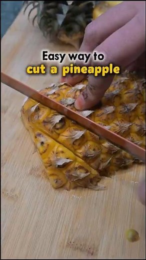 How to Cut a Pineapple FAST & EASY | pineapple recipes