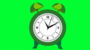 Download Alarm clock ringing on table 2d cartoon animation 4k. Alarm clock on desk Green screen for wake up. Twin bell timepiece Clock walking Timelapse. Hour Minute Second hands means hope and beginning day. for free