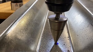 1.9K views · 28 reactions | Check out the speed and accuracy of Diablo #stepbits! Its 132-degree split point tip gave us a clean start and zero walking! Whether you’re giving your nibbler a head start like we were, fabbing panels, or other projects, give them a shot. Then come back and let us know what think! #powertools #metaldrilling #ptrdia20 Diablo Tools | Pro Tool Reviews | Facebook