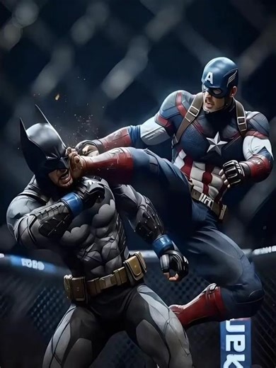 Batman vs Captain America: Who Wins This Cage Match? 🥊⚡