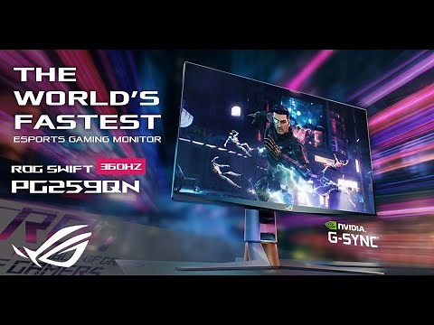 World's Fastest eSports Gaming Monitor - ROG Swift 360Hz PG259QN | ROG