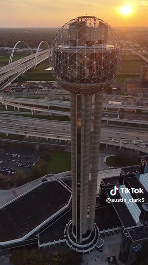 Stunning Skyline View from Reunion Tower in Dallas