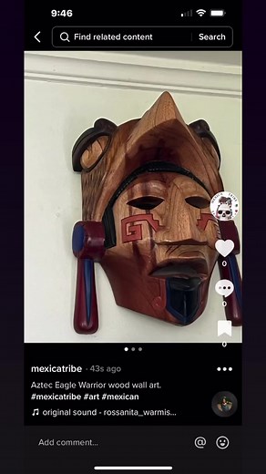 10K views · 266 reactions | Aztec Eagle Warrior wood wall art. #mexicatribe #art #mexican | Aztec Nation | Facebook