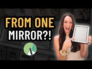 I Made 5 DIYs From ONE Dollar Tree Mirror…