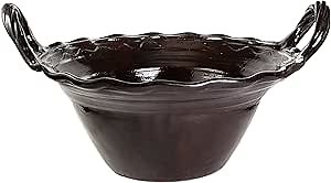 Ancient Cookware, Mexican Clay Giant Cazuela Pot, 30 Gallons