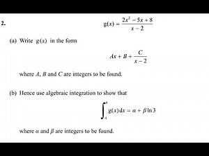 Pure Math P3 May/June 2024 [Q2] Edexcel IAL WMA 13/01 | Algebraic Integration & Partial Fractions