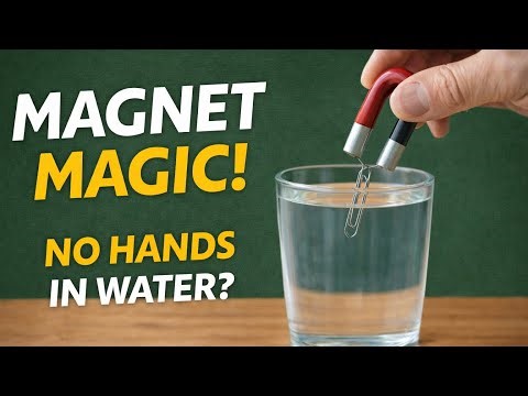 “CAN YOU DO THIS?”| Amazing Magnet Science Experiment | Remove the Clip Without Getting Wet!...