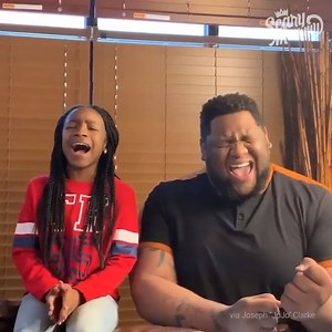 Joseph Clarke and his 12-year-old niece Bri'Anna Harper perform the iconic Marvin Gaye/Tammi Terrell song 'Ain't No Mountain High Enough.' [Joseph "JoJo" Clarke] | Scary Mommy Time Out