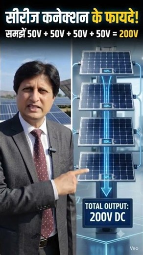 How to Connect Solar Panels in Series! ☀️🔌 #viralvideo #renewableenergy
