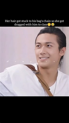 Her hair got stuck 🫠but he ended up falling in love with her😍