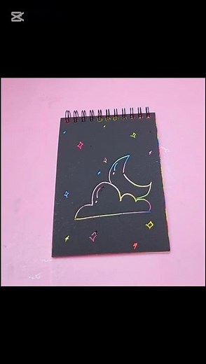 Cute craft on Scratch note 😍 | Scratch book ideas 💡 | ‪@ArtsCraftbyAG‬ |