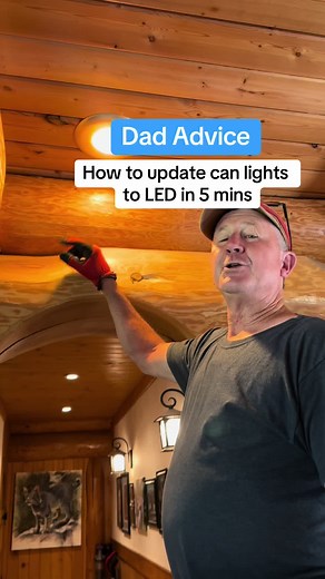 How to change, swap or replace recess can lights in 5 minutes. So easy. These days it’s recommended to switch to LED lights and a lot of people think it’s harder than it is. These came in a 4 pack from the hardware store. Love, Dad
