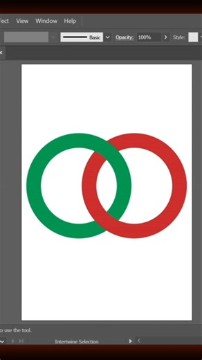 Illustrator Tips - Using Interwine Option... #illustratortips #adobeillustrator #foryou #photoshop