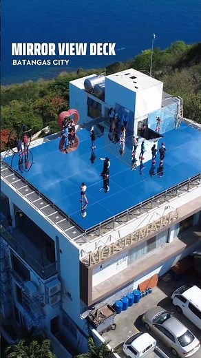 MIRROR VIEW DECK monte maria glass walkway in batangas philippines #touristspotsinthephilippines