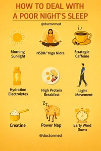 How to Survive the Day on No Sleep Did you toss and turn all night? Don’t let a bad night’s sleep ruin your entire day. In this video, we break down the ultimate Sleep Recovery Protocol to help you stay productive, focused, and energized even when you're running on empty. From the power of Morning Sunlight to the science of NSDR (Non-Sleep Deep Rest) and Yoga Nidra, these 9 evidence-based habits are designed to reset your circadian rhythm and manage your cortisol levels. Why you feel "wired but