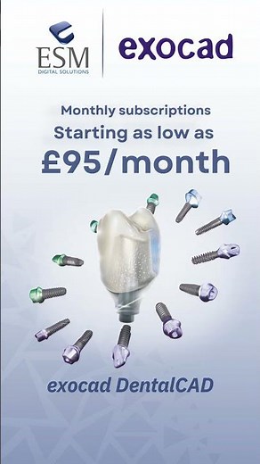 EXOCAD Dental CAD - Now Available With Plans Starting From Just £95 Per Month