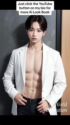 Ai men in white | ai look book | ai art #foryou #ai #ailookbook #aiart #aiphotos #aimen #aimodel #korean #aigay