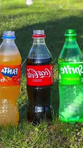 Coca-Cola vs Sprite vs Fanta: Which Mentos reaction explodes? #experiment